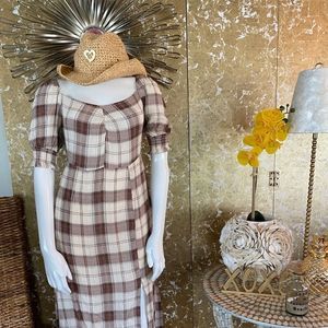 hint of mint midi western dress 👢